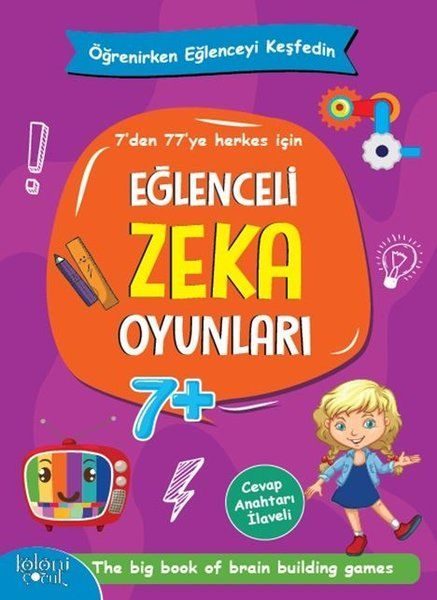 Eğlenceli Zeka Oyunları - Mor Kitap -Öğrenirken Eğlenceyi Keşfedin  (4022)