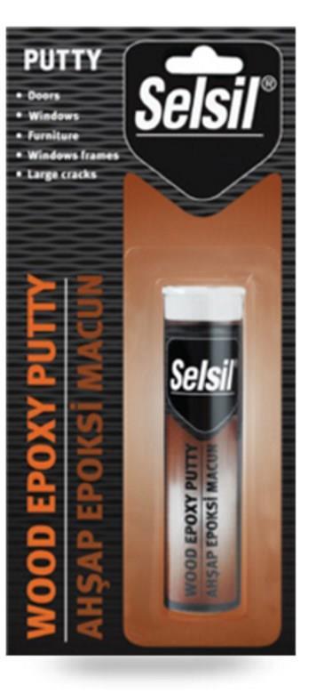 CLZ202 Selsil Epoxy 2 Bileşenli Macun Ahşap Yapıştırıcı 57 gr