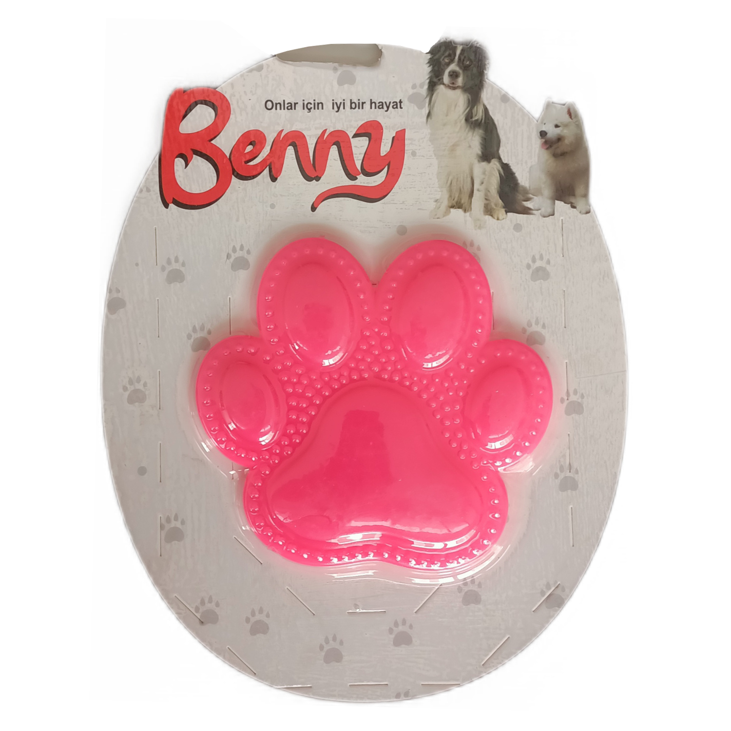 CLZ205 Benny Köpek Oyuncağı Pati 9,5 x 9 cm Pembe