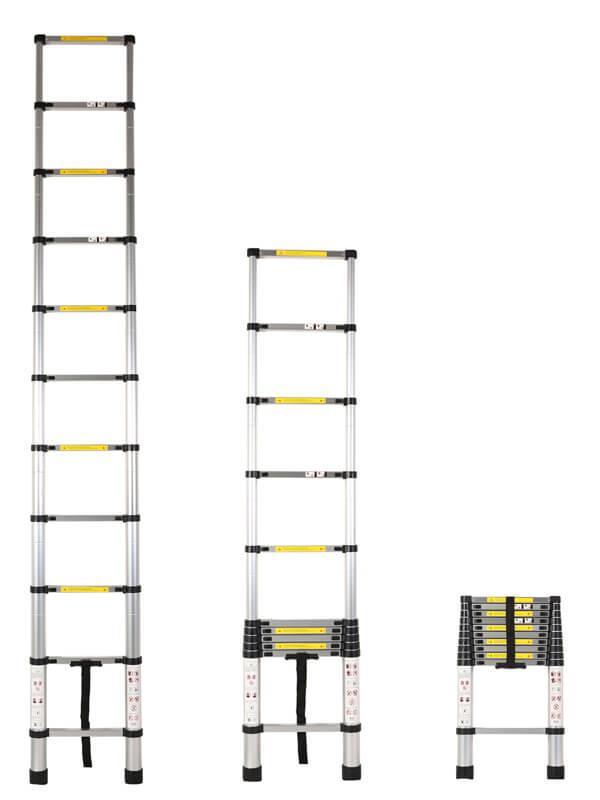 CLZ202 Saraylı Teleskopik Merdiven 11 Basamak 3.20 Metre