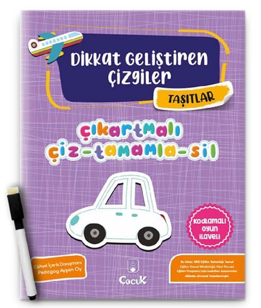 Dikkat Geliştiren Çizgiler – Taşıtlar  (4022)