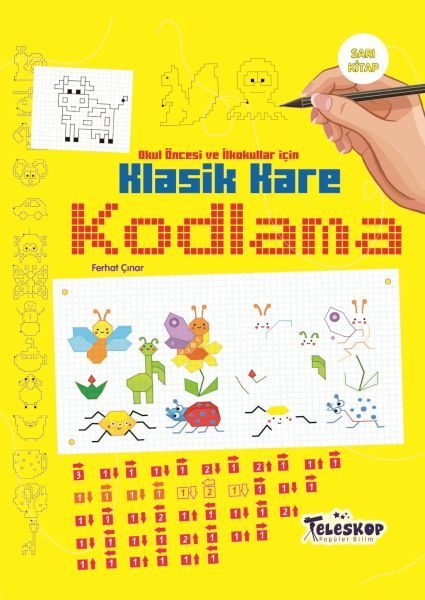 Klasik Kare Kodlama Sarı Kitap  (4022)