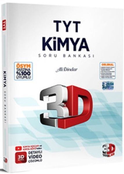 3D Yayınları  TYT Kimya Tamamı Video Çözümlü Soru Bankası  (4022)