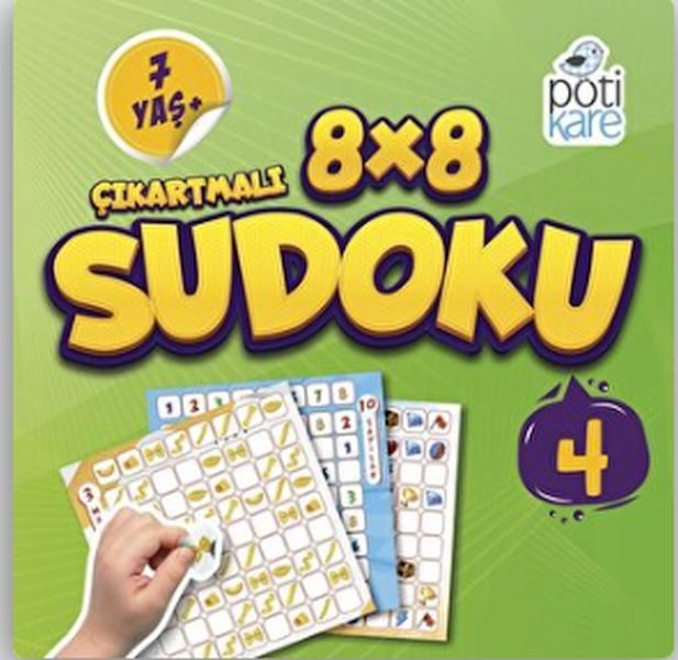 8X8 Çıkartmalı Sudoku 7+ (4)  (4022)