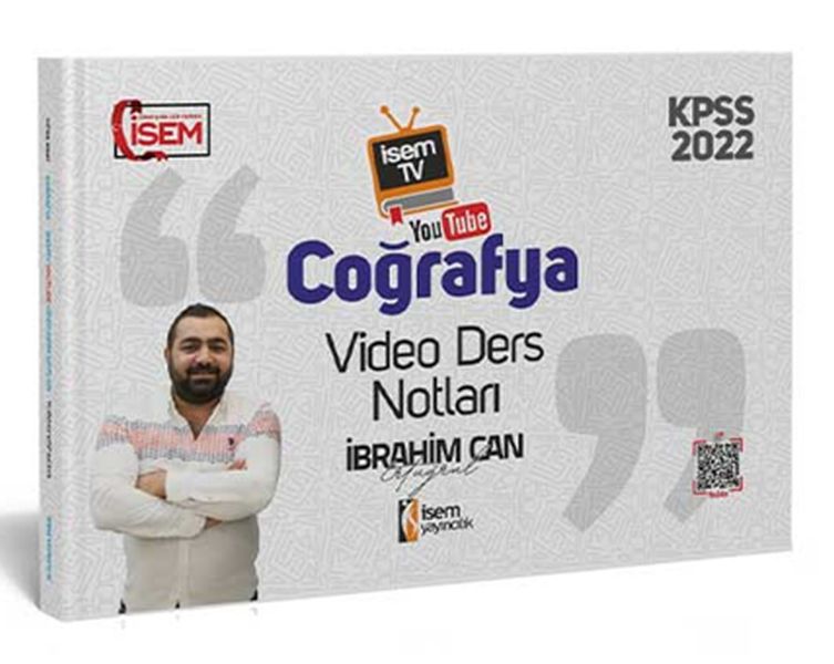 İsem Yayıncılık 2022 İsem TV KPSS Genel Kültür Coğrafya Video Ders Notu  (4022)