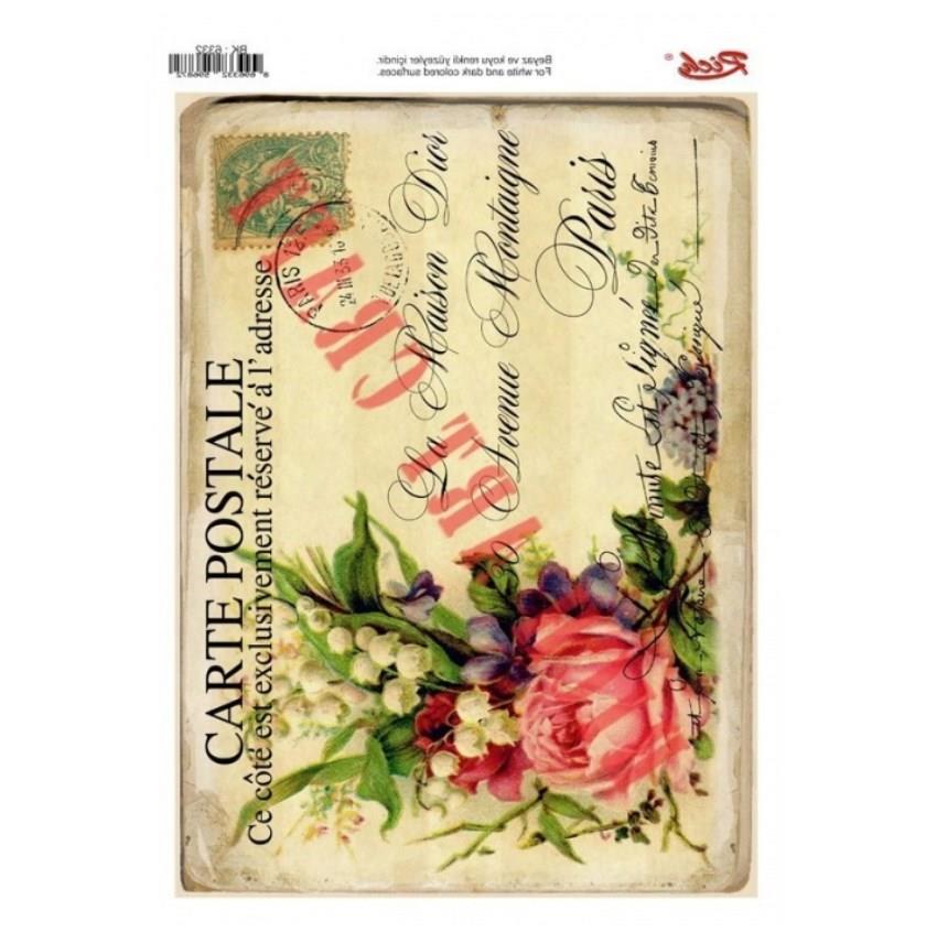 CLZ202 Rich 6332 Vintage Kolay Transfer 23x33 cm