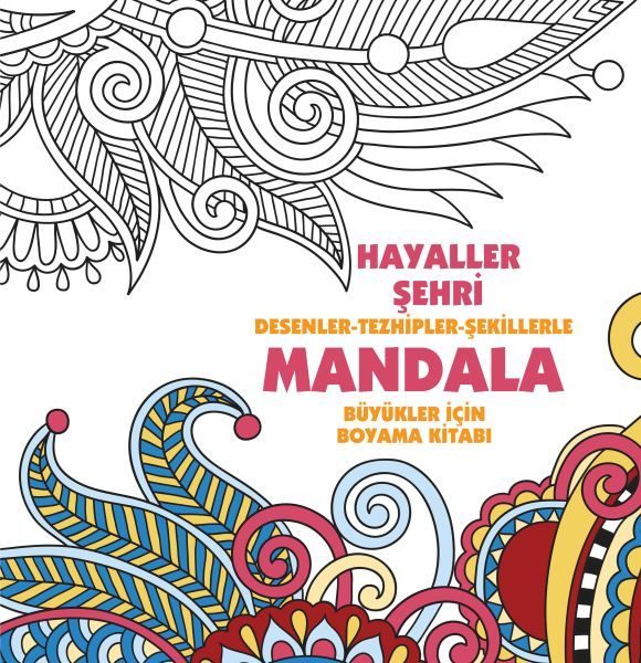 Hayaller Şehri - Mandala (Büyükler İçin Boyama)  (4022)