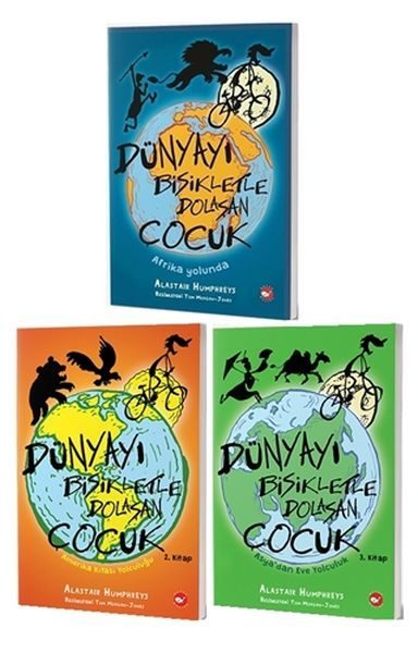 Dünyayı Bisikletle Dolaşan Çocuk Seti (3 Kitap Takım)  (4022)