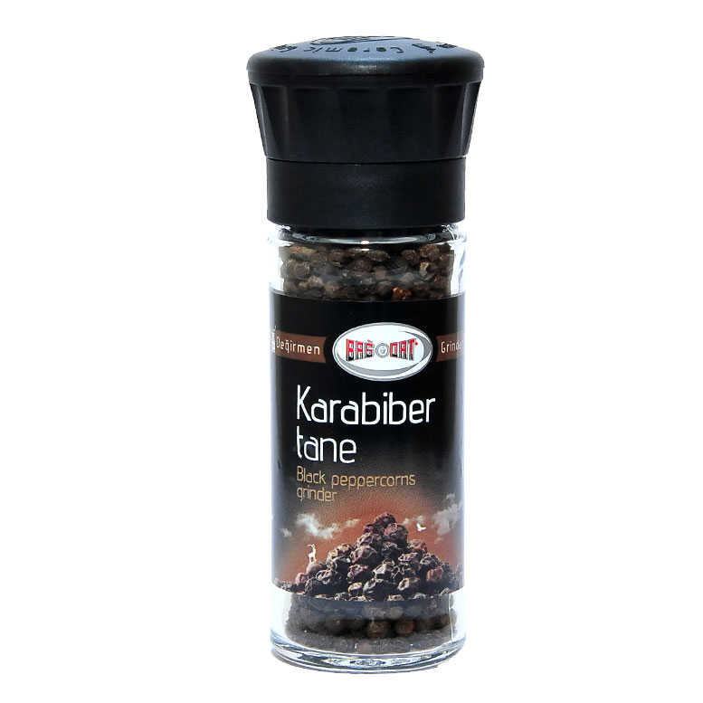 CLZ214 Cam Değirmenli Doğal Tane Karabiber 50 Gr