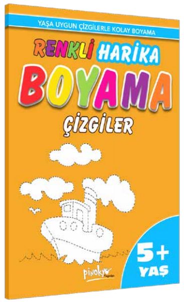 Renkli Harika Boyama Çizgiler (5+Yaş)  (4022)