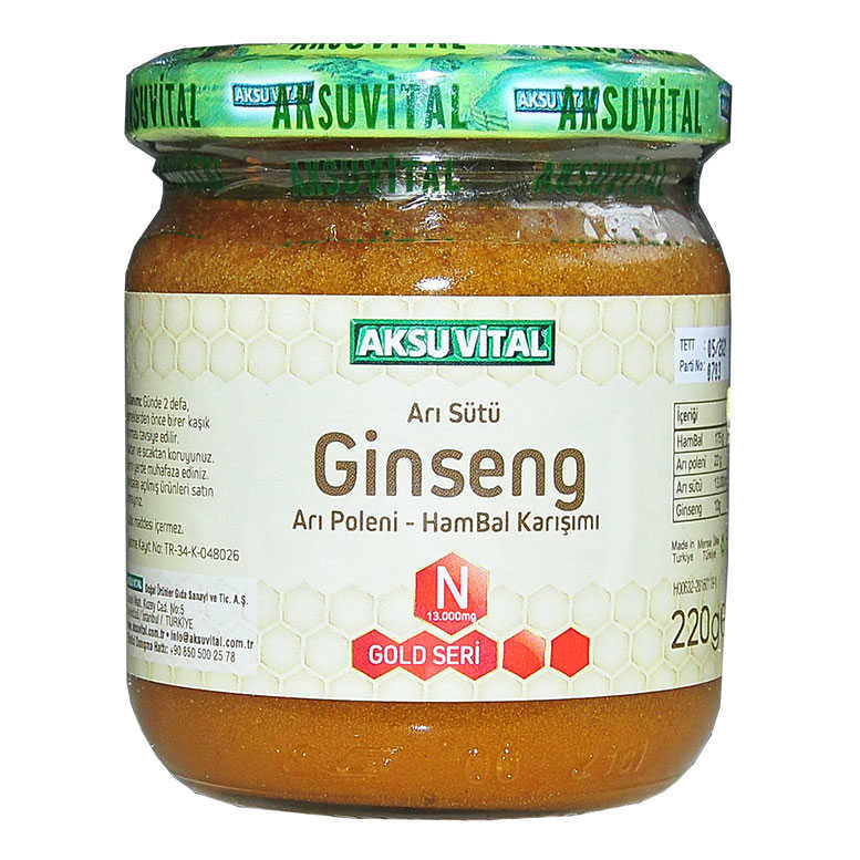 CLZ214 Arı Sütü Ginseng Polen Bal Karışımı 220 Gr