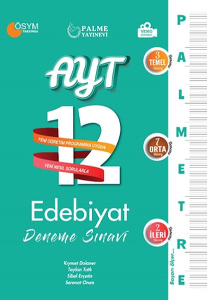 Palme 2022 Palmetre AYT Edebiyat 12 Deneme Sınavı  (4022)