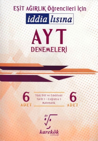 Karekök AYT Eşit Ağırlık 6'lı Denemeleri (Yeni)  (4022)