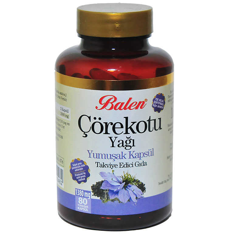 CLZ214 Çörek Otu Yağı 1380 Mg Yumuşak 80 Kapsül