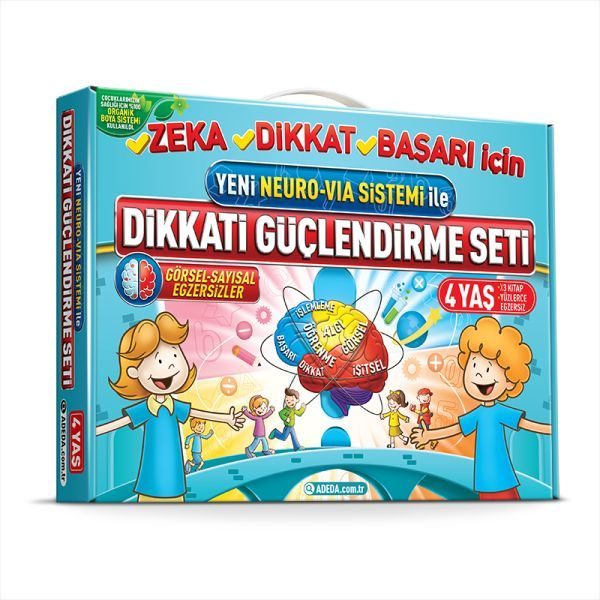 Dikkati Güçlendirme Seti - Anasınıfı – 4 Yaş Neuro-Via  (4022)