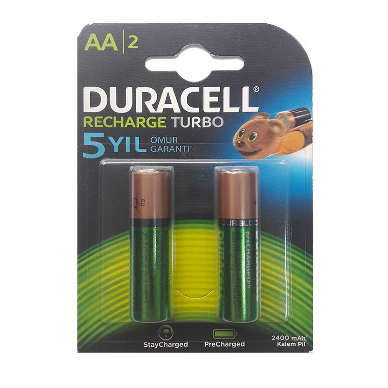 CLZ202 Duracell Şarj Edilebilir Kalem Pil 2'Lİ AA 2500 mAh