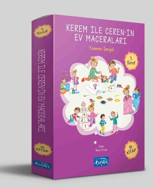 Kerem ile Ceren’in Ev Maceraları 10 Kitap Set  (4022)