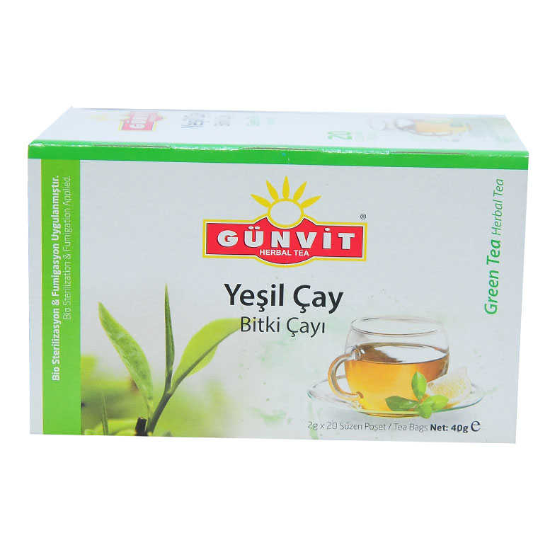 CLZ214 Yeşil Çay Bitki Çayı 20 Süzen Poşet