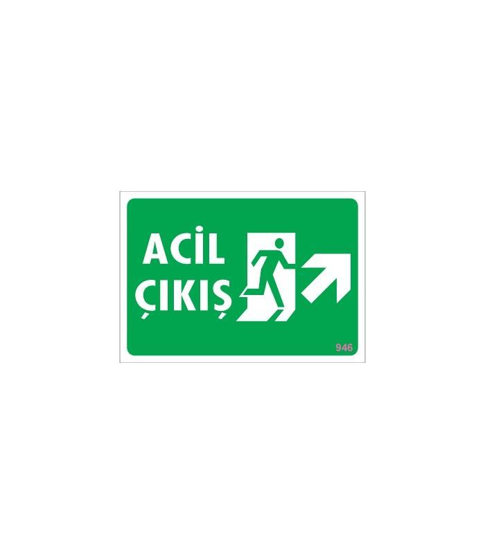 CLZ202 Acil Çıkış Uyarı Levhası 17,5x25 KOD: 946