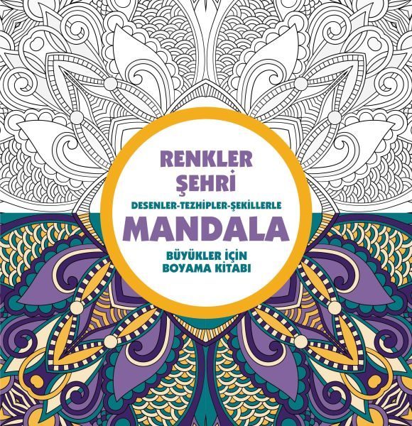 Renkler Şehri - Mandala (Büyükler İçin Boyama)  (4022)