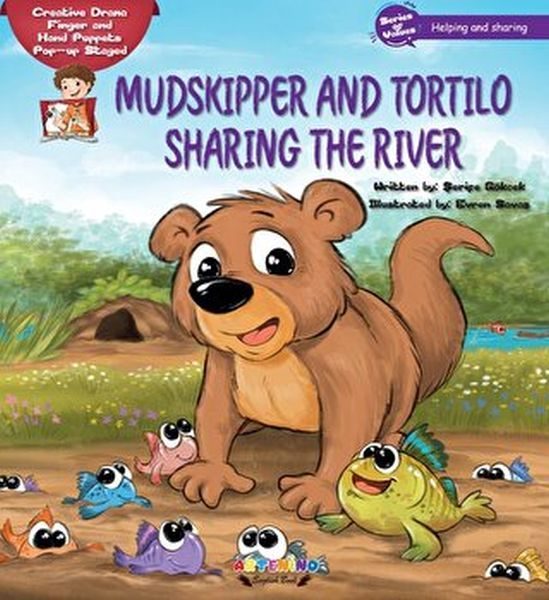 Mudskipper And Tortilo Sharing The River Creative Drama Finger and Hand Puppets Pop-up Staged  (4022)