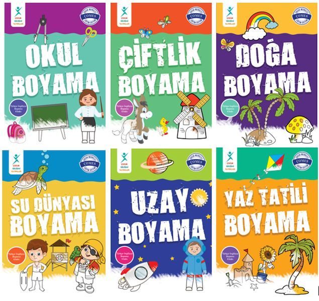 Çocuk Gelişimi Türkçe İngilizce Boyama Seti  (4022)