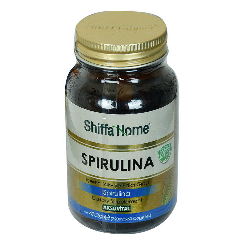 CLZ214 Shiffa Home Spirulina Diyet Takviyesi 720 Mg x 60 Kapsül