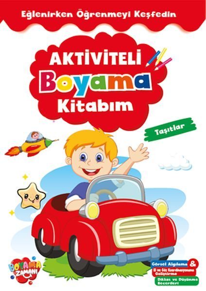 Aktiviteli Boyama Kitabı Taşıtlar  (4022)