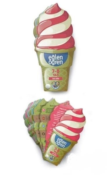 Eğlen Öğren Ice Cream - 360 Soru (7-8 Yaş)  (4022)