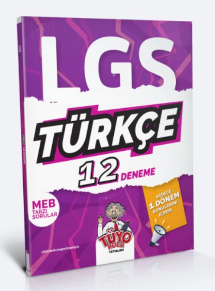 Tüyo Hoca LGS 8. Sınıf (1. Dönem) Türkçe 12 Deneme  (4022)