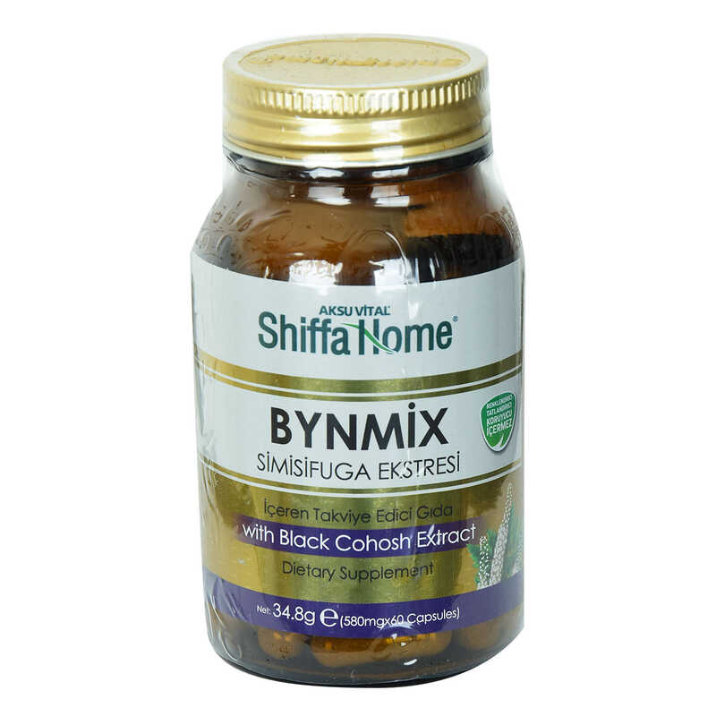 CLZ214 Shiffa Home Bynmix Simisifuga Ekstresi Diyet Takviyesi 580 Mg x 60 Kapsül