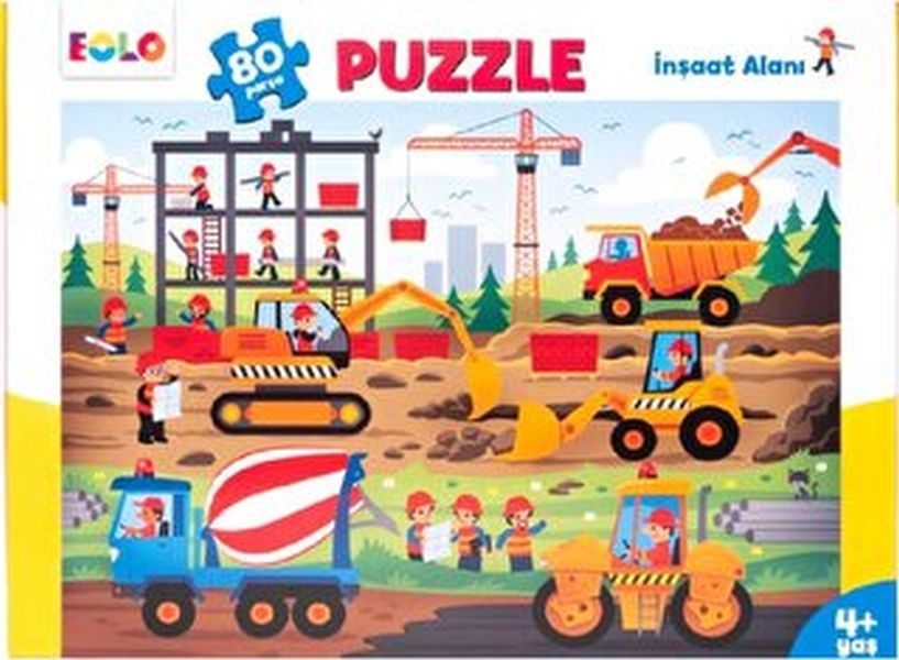 Yer Puzzle-80 Parça Puzzle - İnşaat Alanı  (4022)