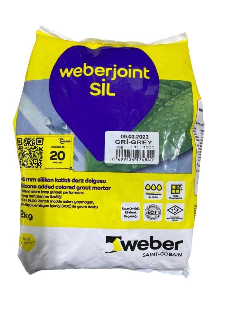 CLZ202 Weber Joint Sil 415 Gri Derz Dolgu 2 Kg