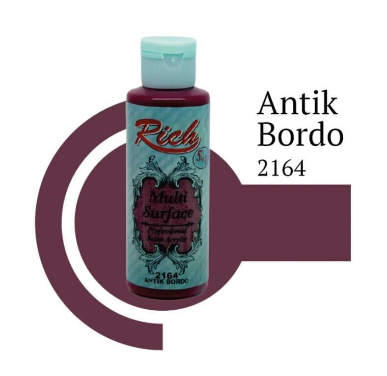 CLZ202 Rich Multi Surface 2164 Antik Bordo Akrilik Boya 120 cc