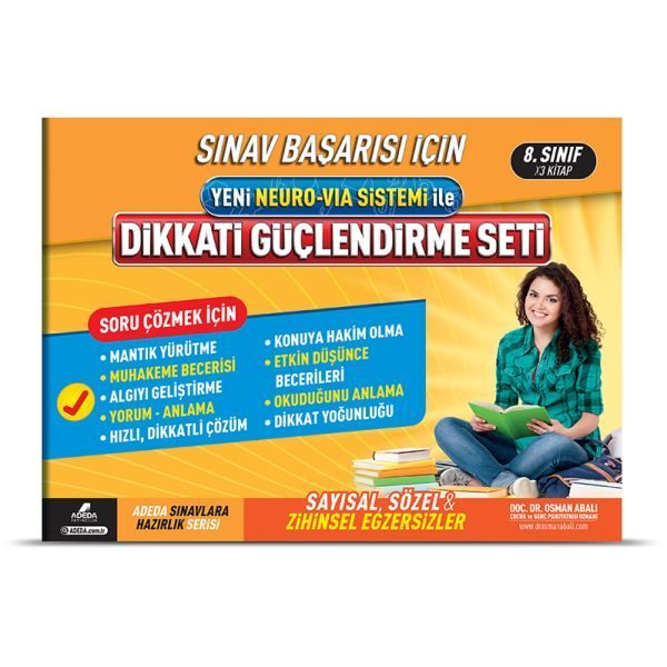 Dikkati Güçlendirme Seti  8. Sınıf  – 14 Yaş  (4022)