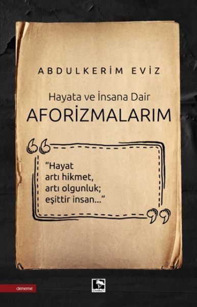 Aforizmalarım  (4022)