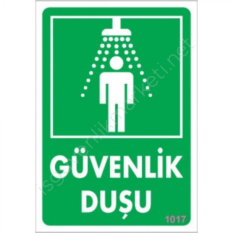 CLZ202 Güvenlik Duşu Uyarı Levhası 17,5x25 KOD:1017