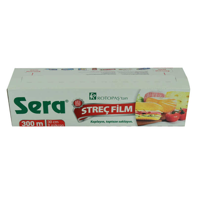 CLZ214 Streç Film 30 Cm X 300 M 9 Mikron Kayar Bıçaklı