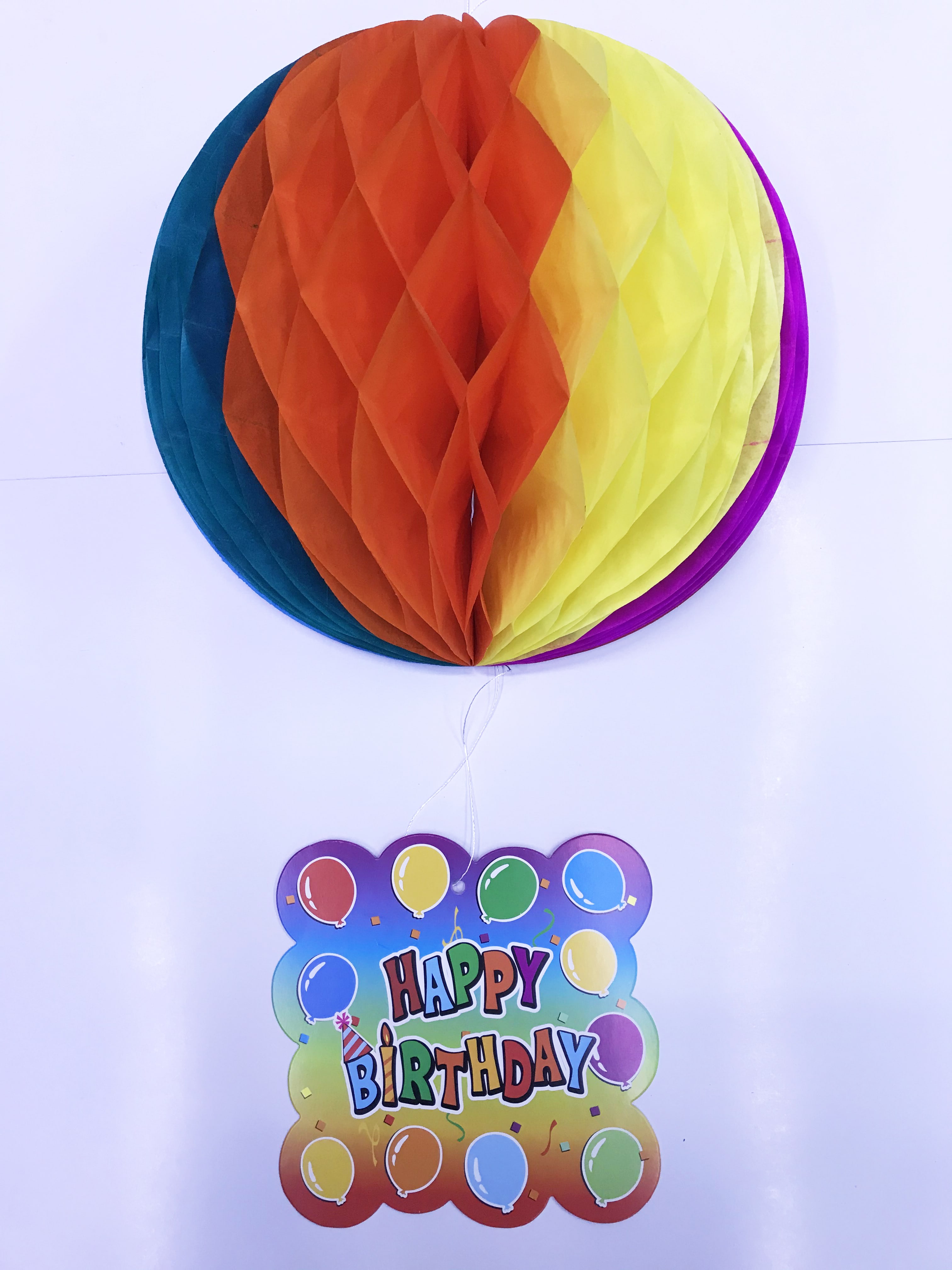 Kağıt Süs Happy Birthday Dekor 55 cm-0748 (CLZ)