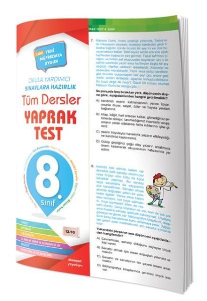 8. Sınıf Tüm Dersler Yaprak Test  (4022)