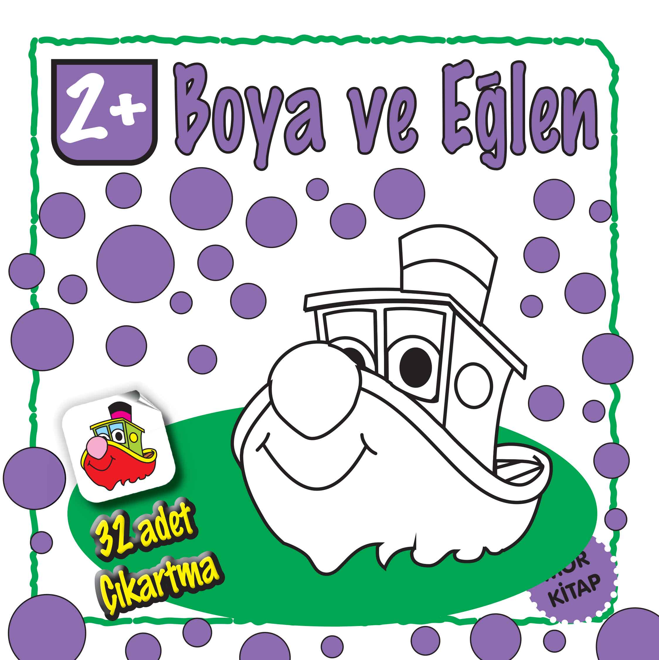 Boya ve Eğlen Mor Kitap  (4022)