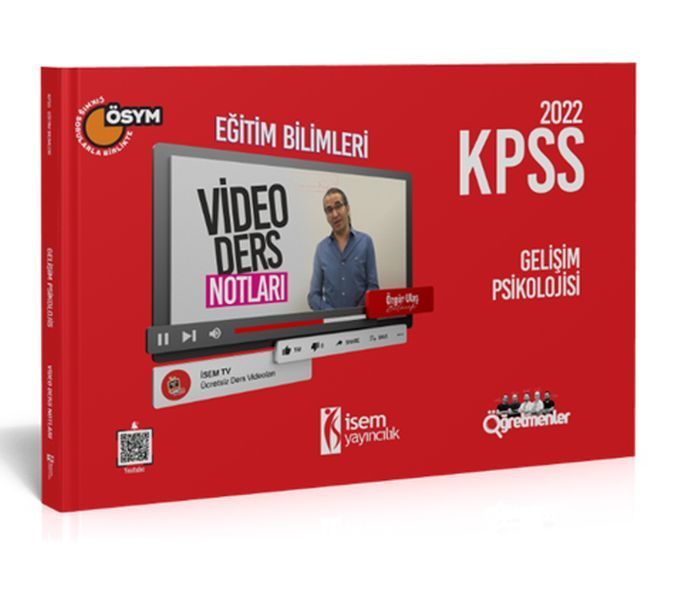 İsem Yayıncılık 2022 KPSS Eğitim Bilimleri Gelişim Psikolojisi Video Ders Notu  (4022)