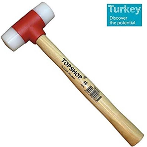 CLZ202 Topshop 09465 Ağaç Saplı Plastik Tokmak 50 mm