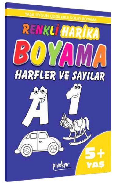 Renkli Harika Boyama Harfler ve Sayılar (5+Yaş)  (4022)