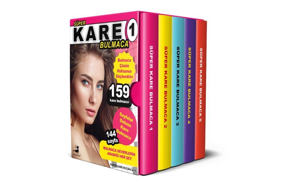 Süper Kare Bulmaca 5 Kitap – Kutulu Set  (4022)