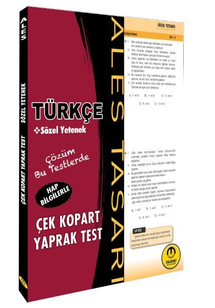 Tasarı ALES Türkçe Sözel Yetenek Yaprak Test Çek Kopart  (4022)