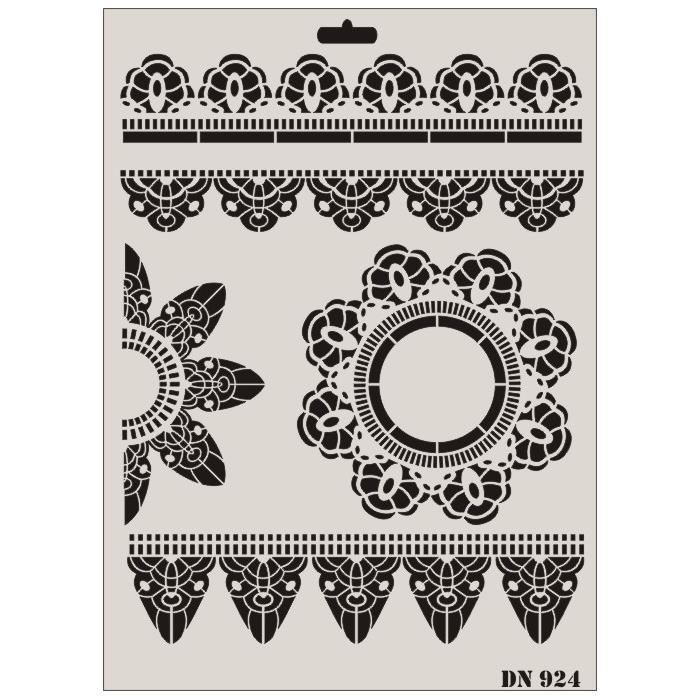 CLZ202 Rich Dantel Seri DN-924 Stencil 35x25 cm