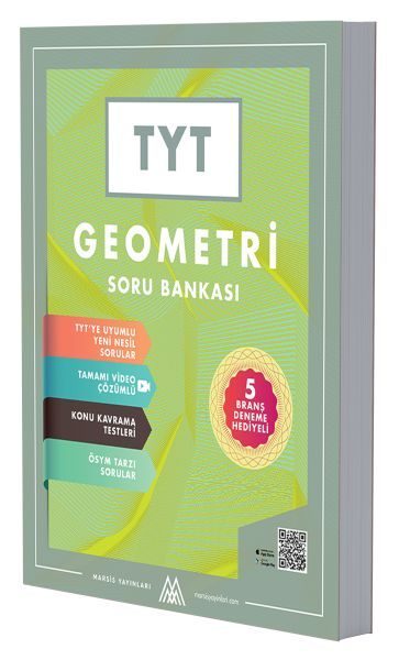 Marsis Yayınları Tyt Geometri Soru Bankası 5 Deneme Hediyeli-Video Çözümlü  (4022)