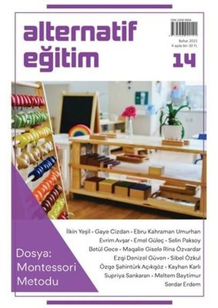 Alternatif Eğitim Dergisi 14.Sayı Montessori Metodu  (4022)