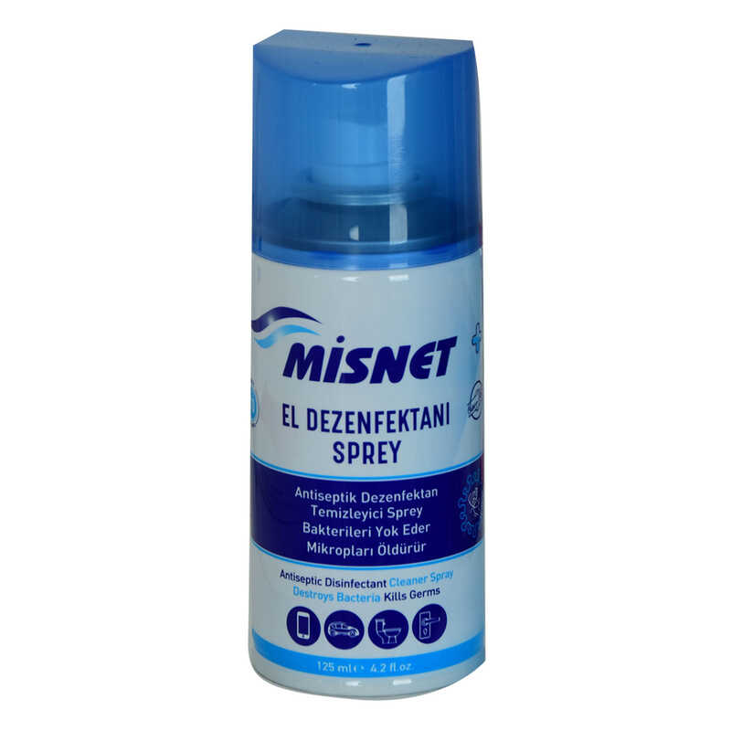 CLZ214 Antiseptik El Dezenfektan Temizleyici Sprey Yüzde 70 Alkollü 125 ML